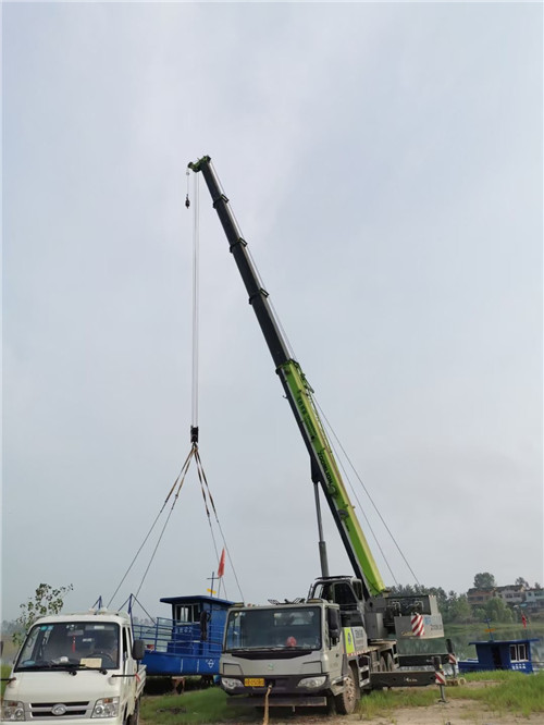 清水县桥梁建设吊装案例